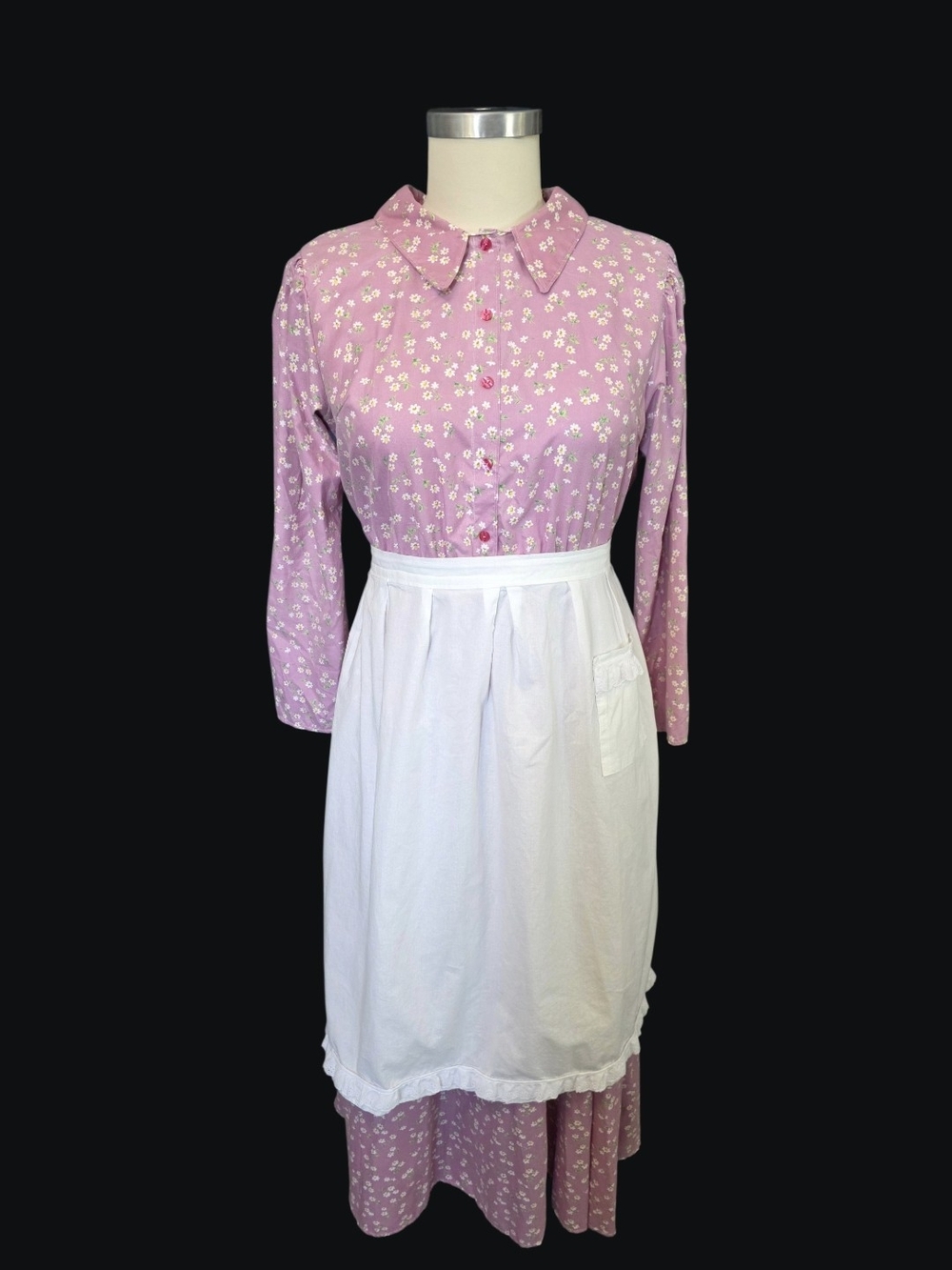Pioneer Prairie Letterkenney Costume Dress Apron Bonnet XXL